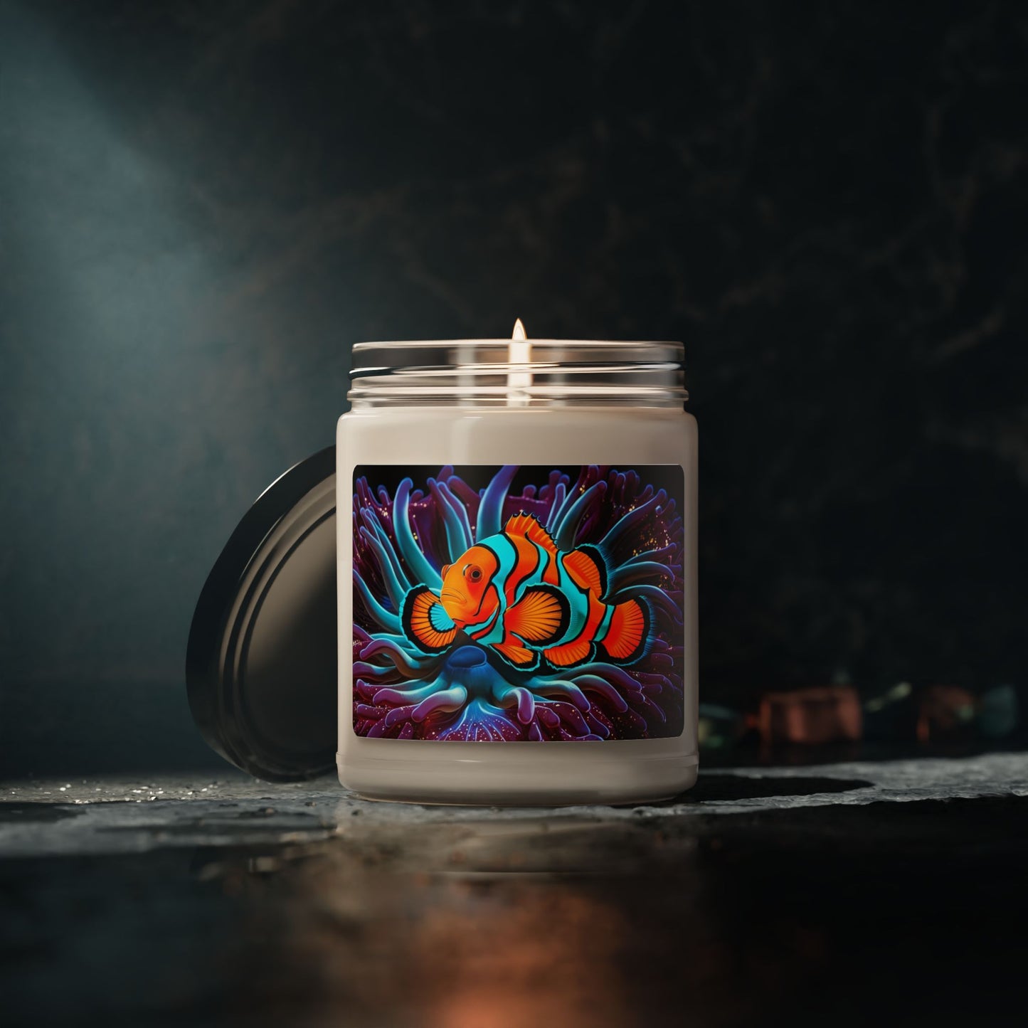 Clownfish in Anemone- Scented Soy Candle, 9oz