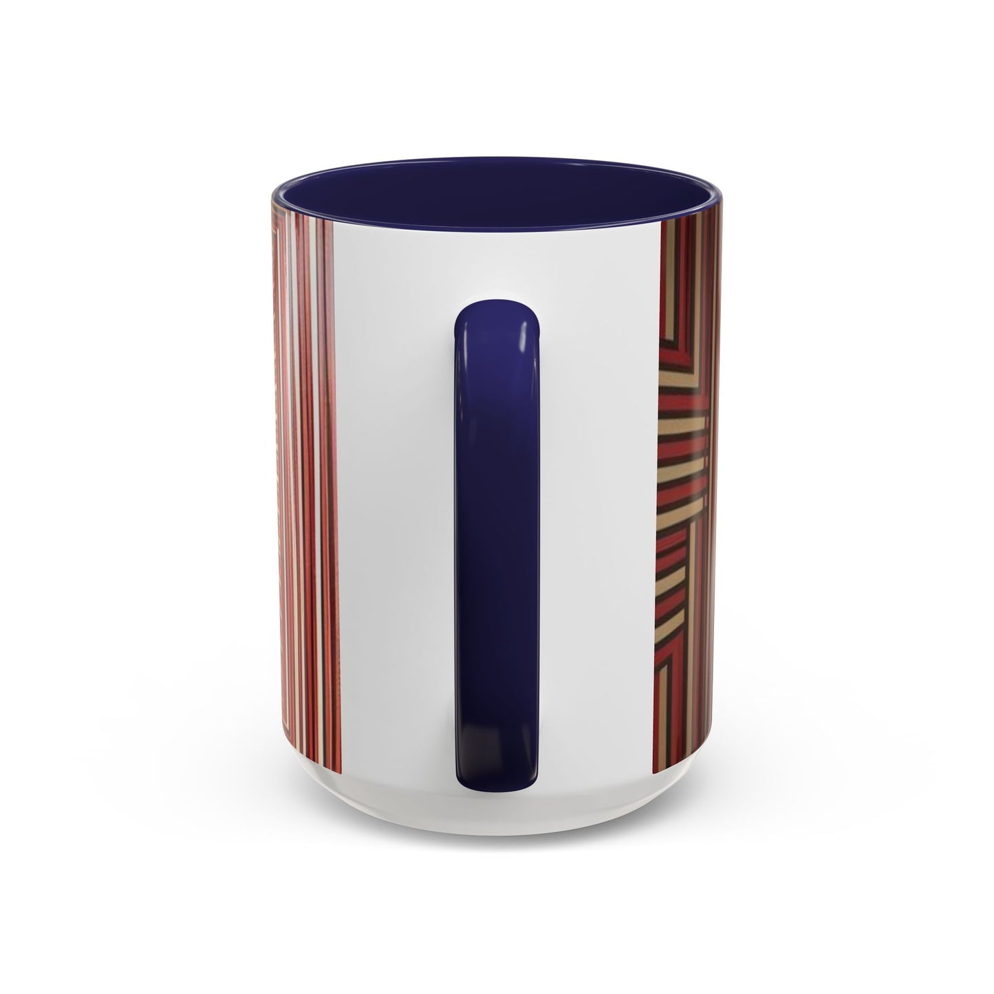 Optical Illusion Accent Mug – Ceramic Coffee Cup