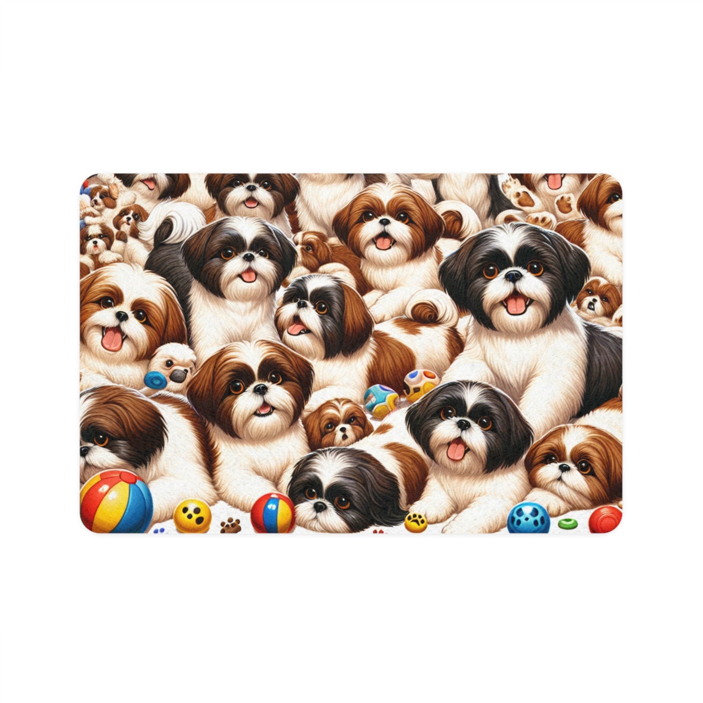 Pet Food Mat (12x18) - Shih Tzu