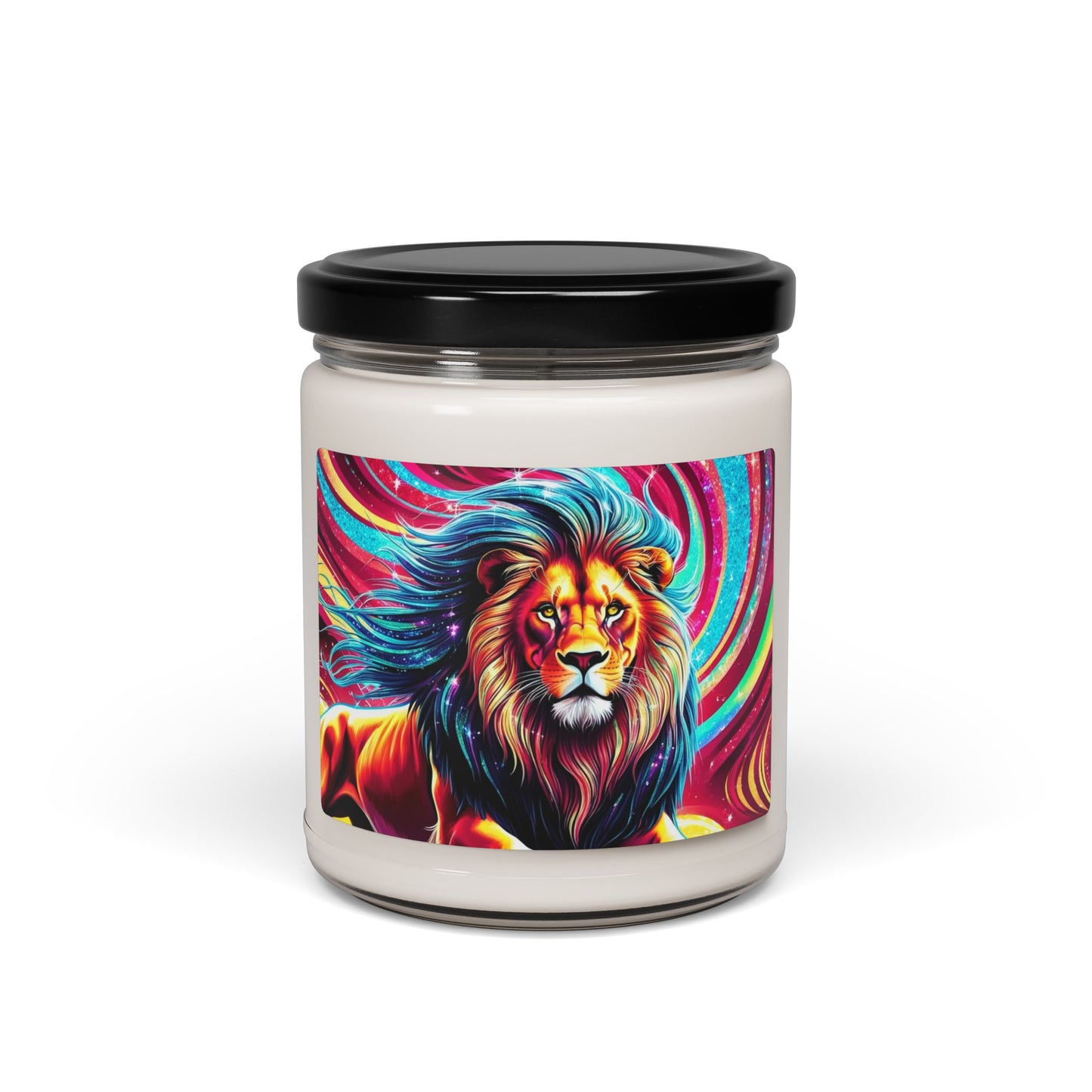 Psychedelic Lion- Scented Soy Candle, 9oz