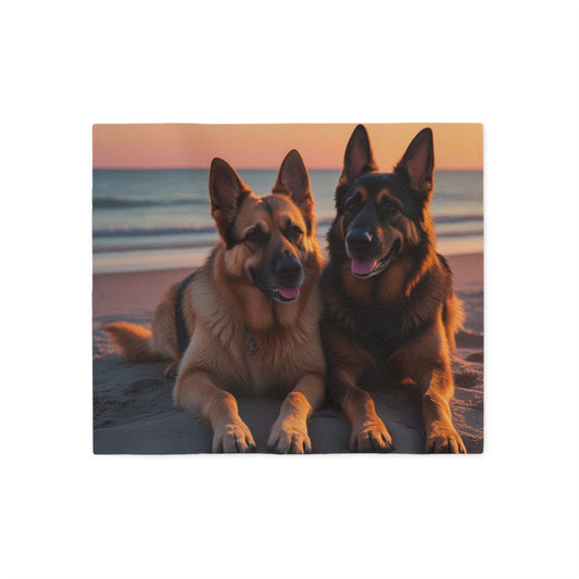 German Shepherd Love Sweatshirt Blanket