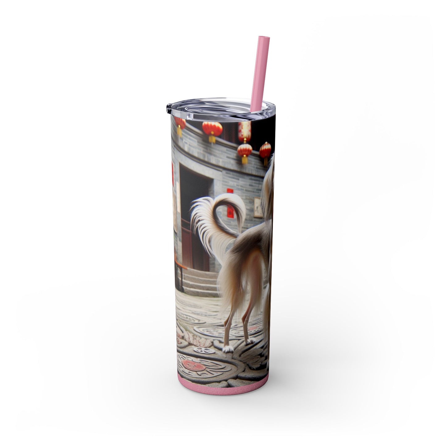 Gobelet Saluki chinois avec paille, 590 ml