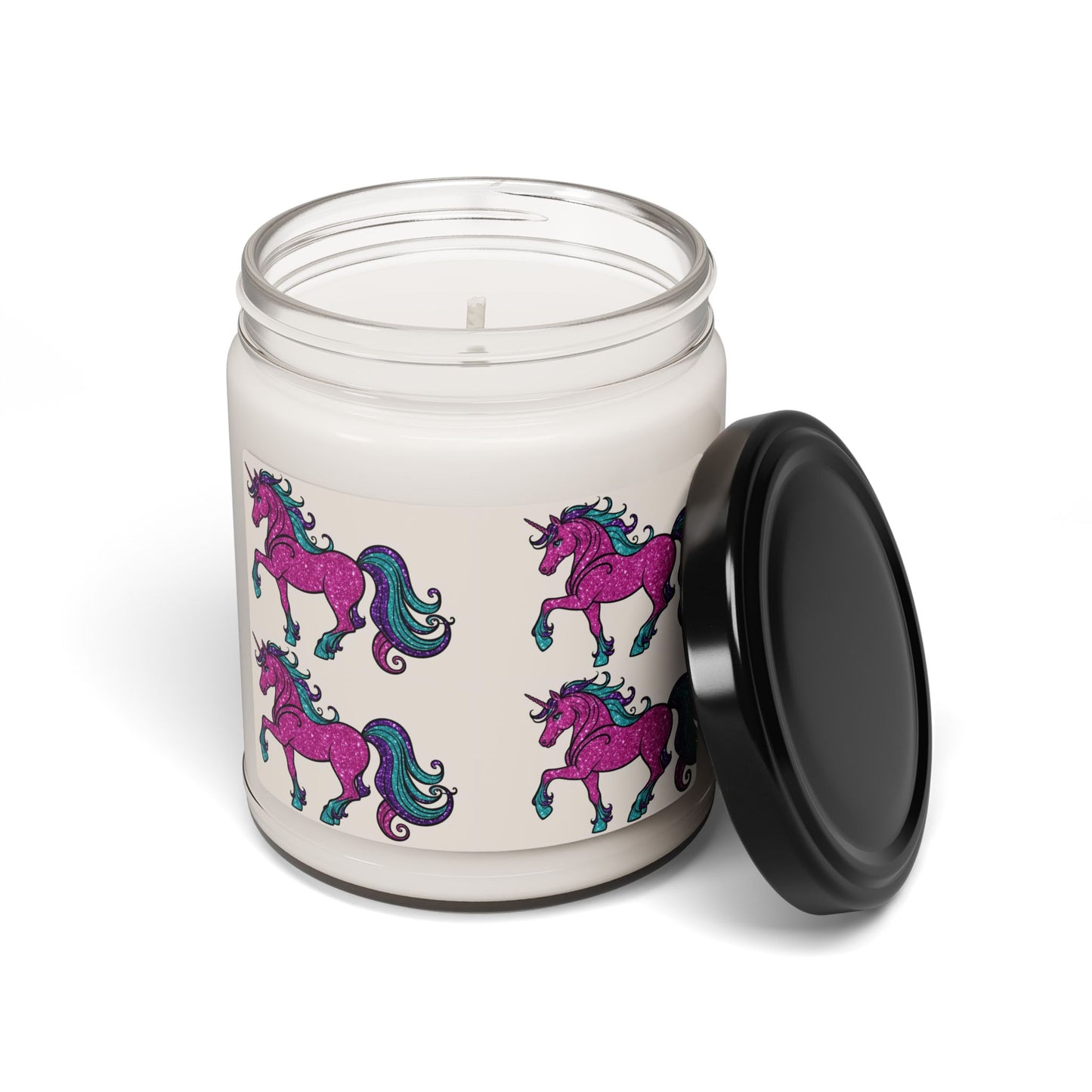 Glittery Psychedelic Unicorn- Scented Soy Candle, 9oz