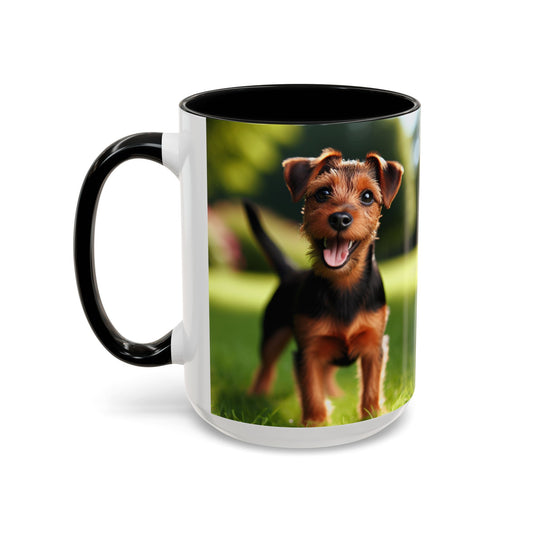 Deutscher Jagdterrier Accent Coffee Mug - Perfect Gift for Dog Lovers