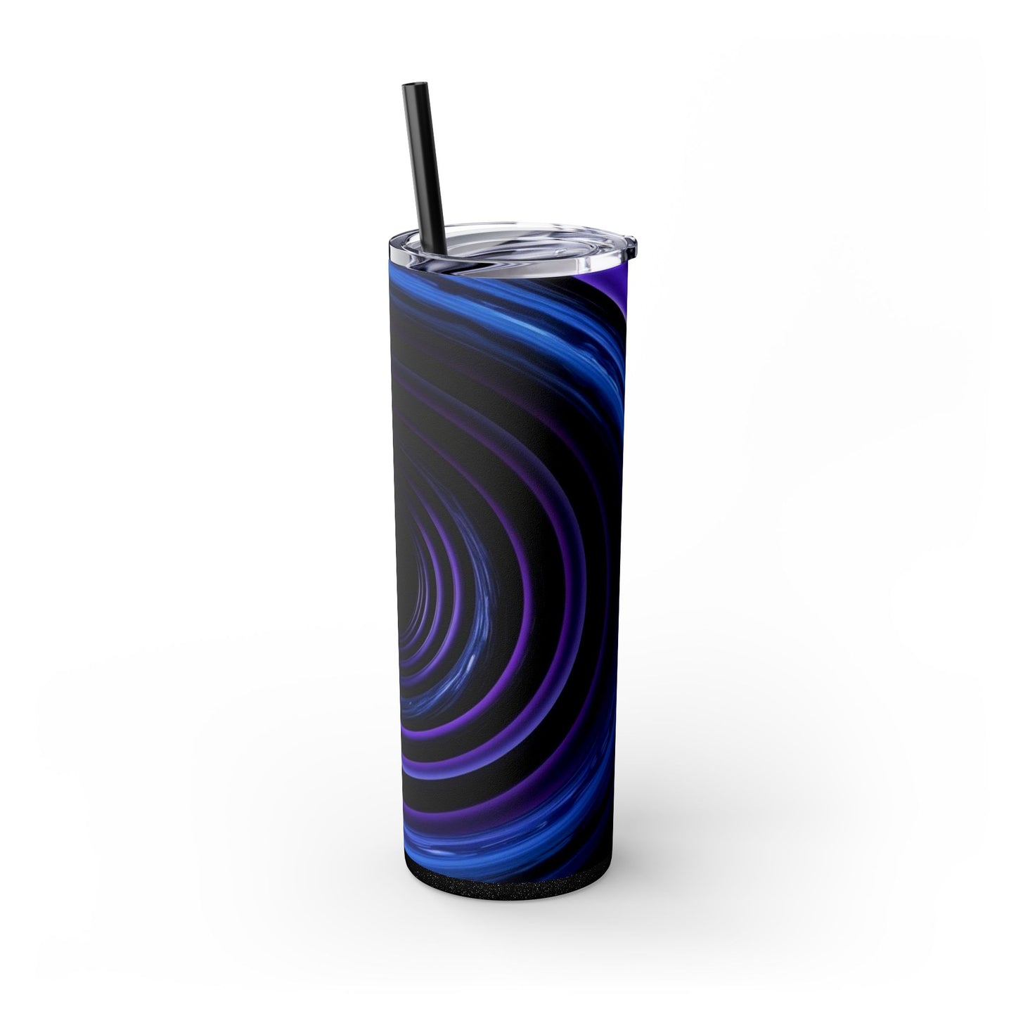Optical Illusion Skinny Tumbler with Straw, 20oz