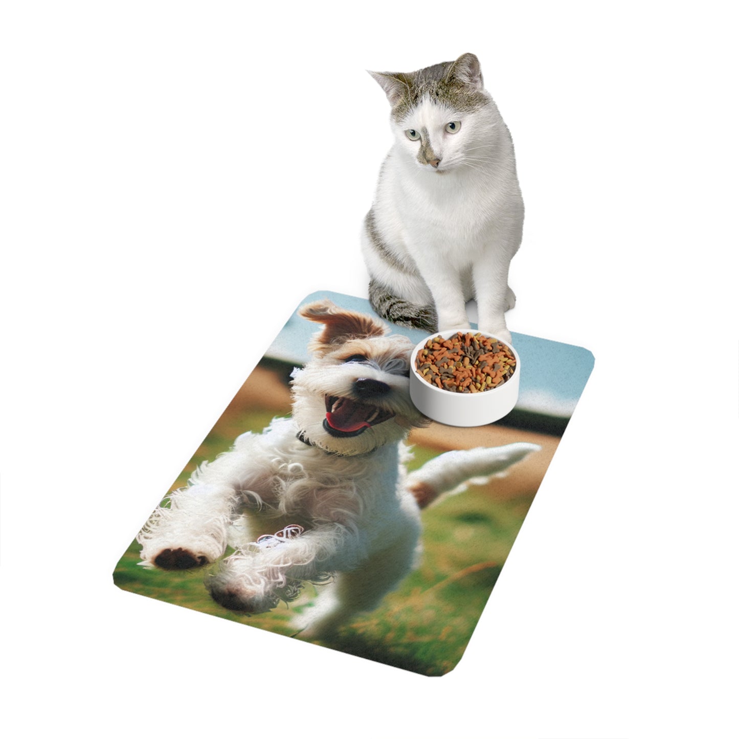 Pet Food Mat (12x18) - Tenterfield Terrier (Vertical)