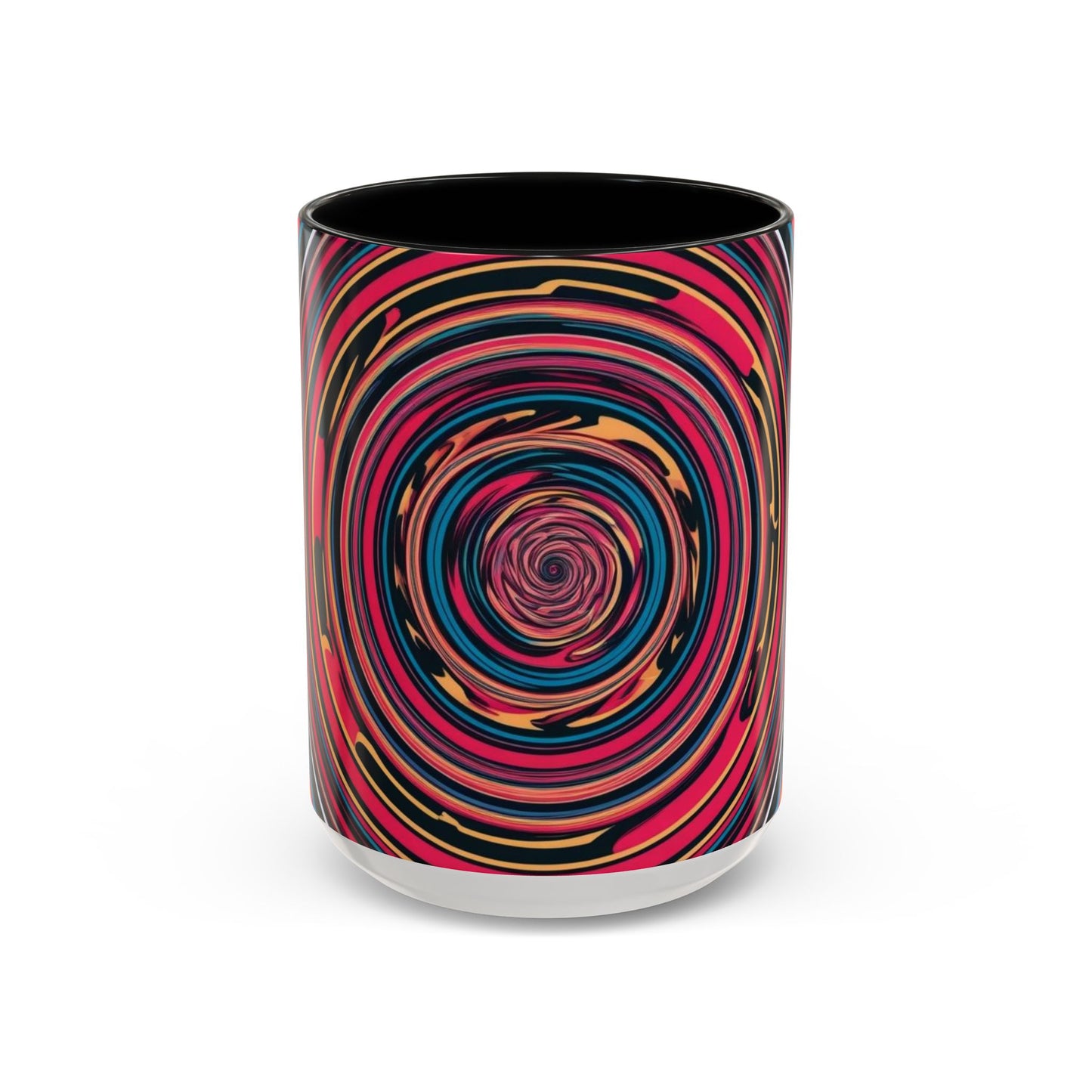 Optical Illusion Accent Mug – Ceramic Coffee Cup