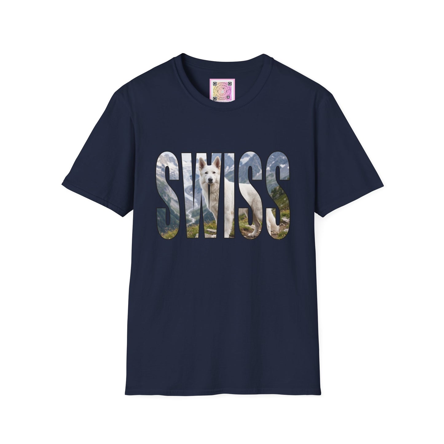 White Swiss Mountain Dog Tee Shirt