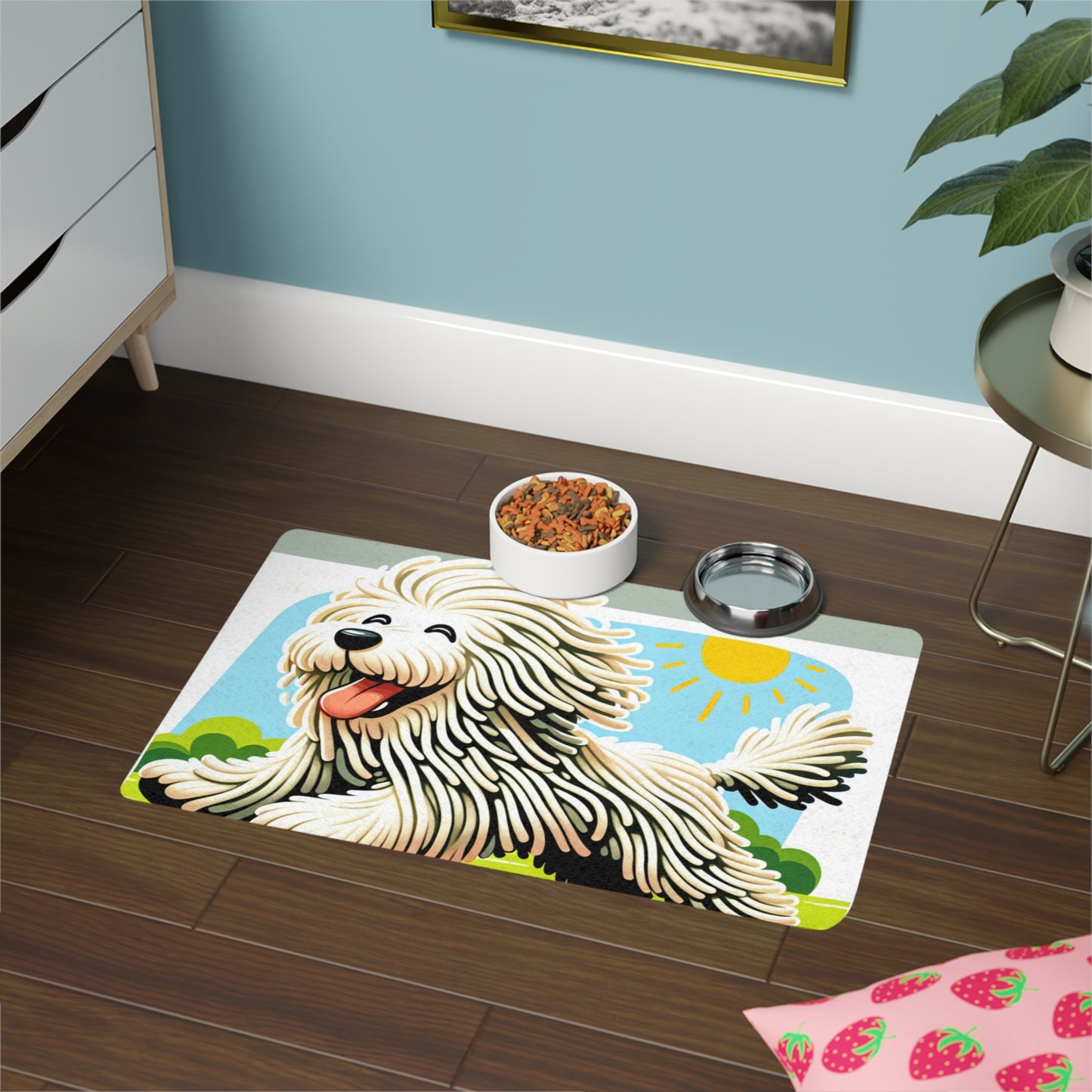 Pet Food Mat (12x18) - Komondor