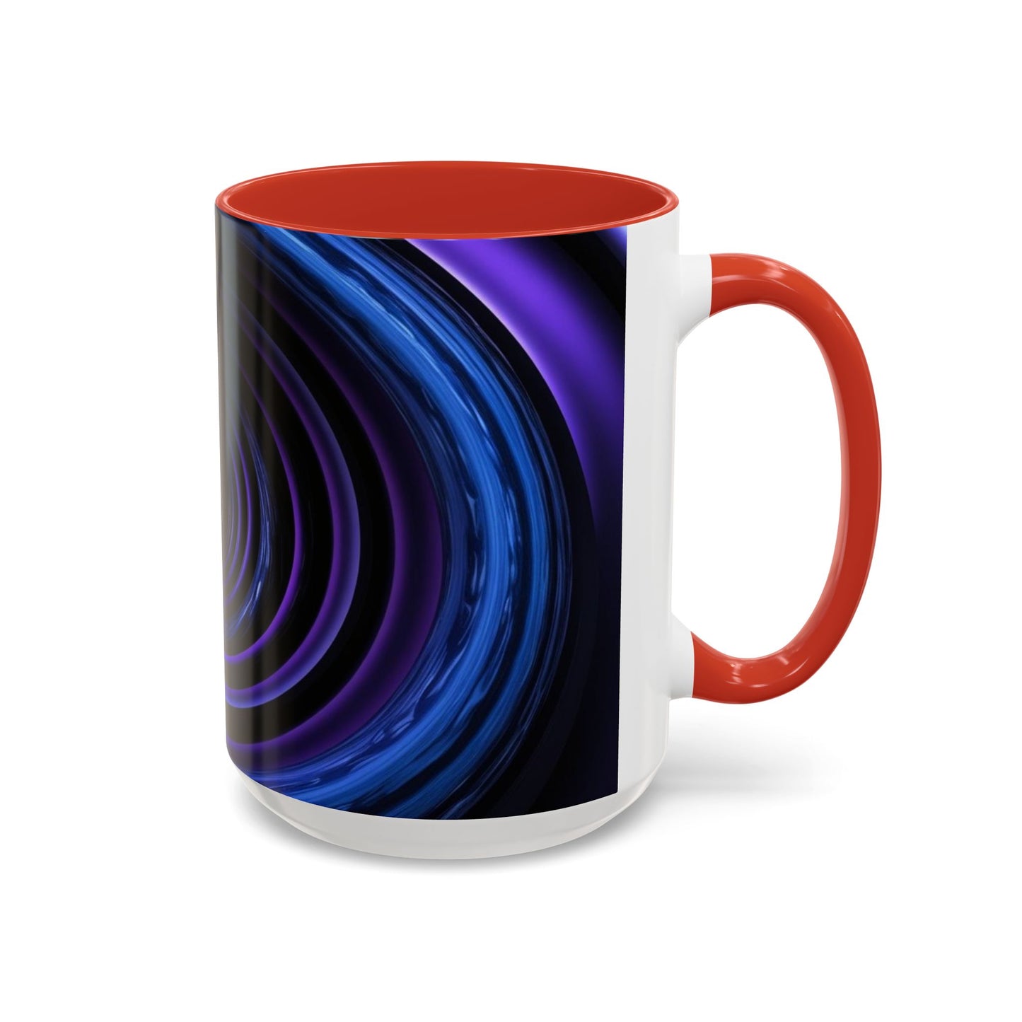 Optical Illusion Accent Mug – Ceramic Coffee Cup