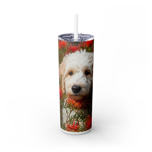 Labradoodle Tumbler with Straw, 20oz