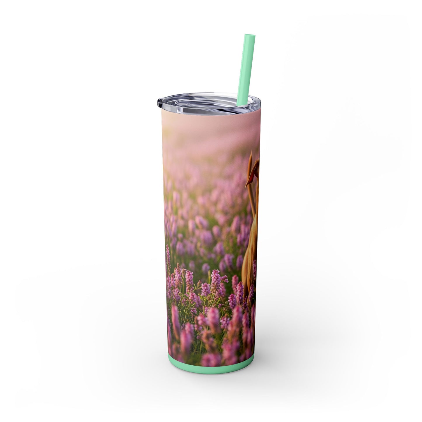 Skinny Tumbler with Straw – 20 oz Stainless Steel Cup