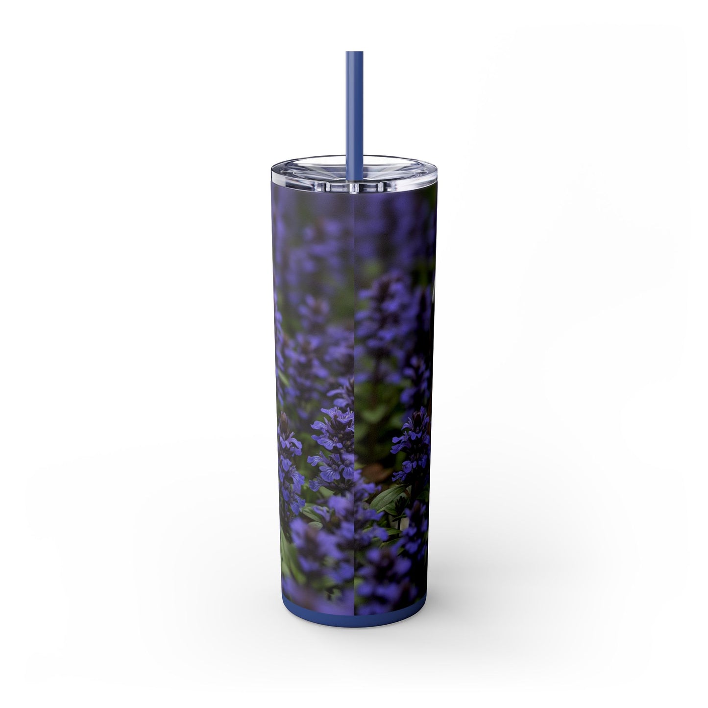 Miniature Bull Terrier Skinny Tumbler with Straw, 20oz