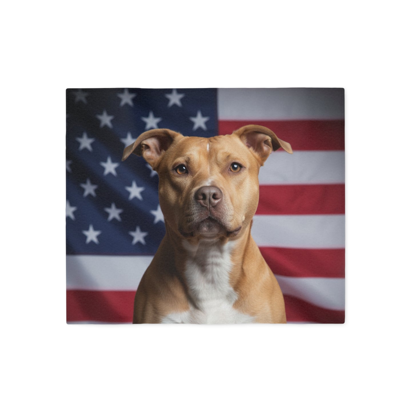 American Pit Bull Terrier Patriotic Blanket