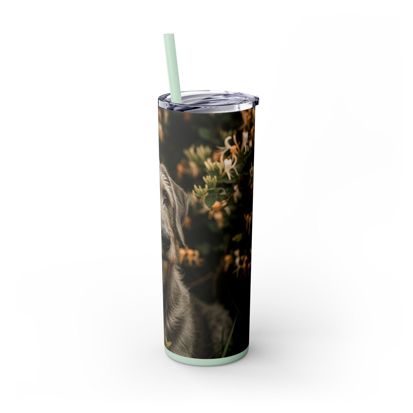 Otterhound Skinny Tumbler with Straw, 20oz