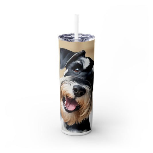 Giant Schnauzer Tumbler with Straw, 20oz