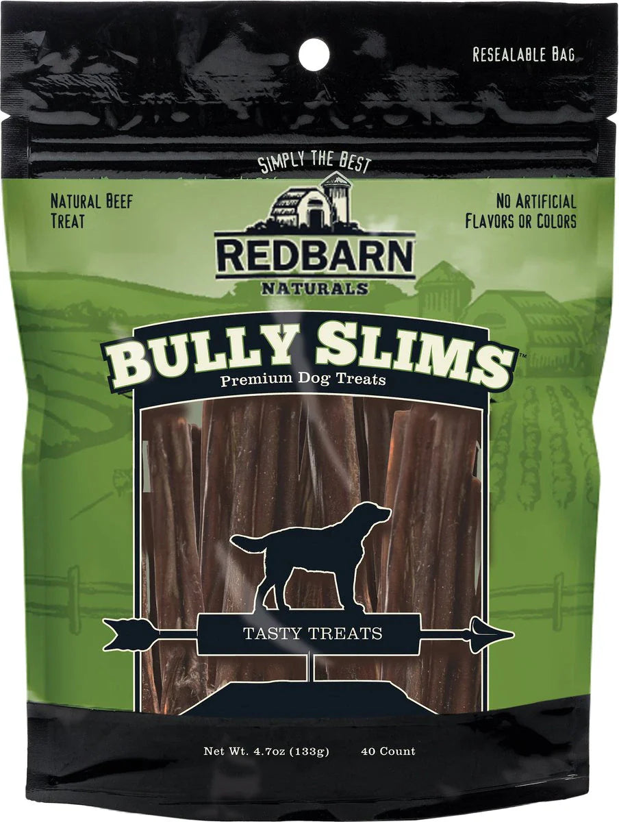 Friandises pour chiens Red Barn Bully Slims, sachet de 115 g