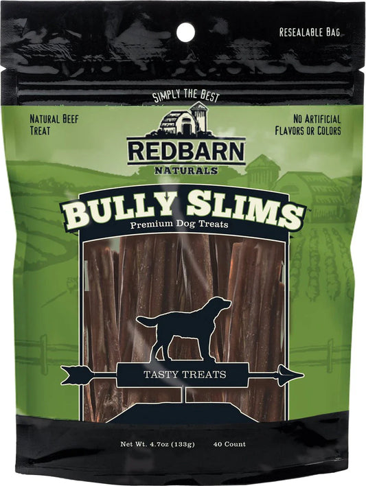 Friandises pour chiens Red Barn Bully Slims, sachet de 115 g