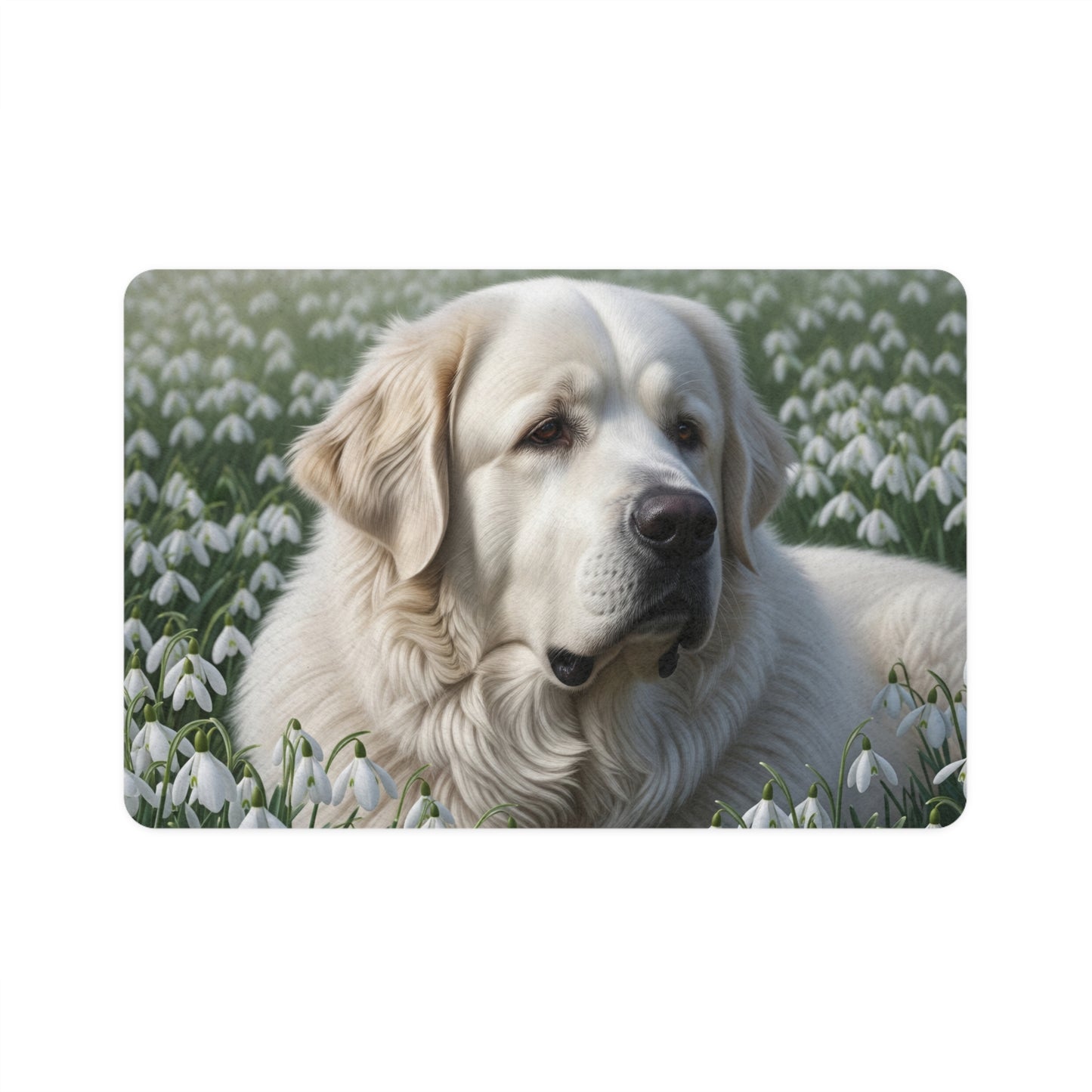 Pet Food Mat (12x18) - Pyrenean Mastiff