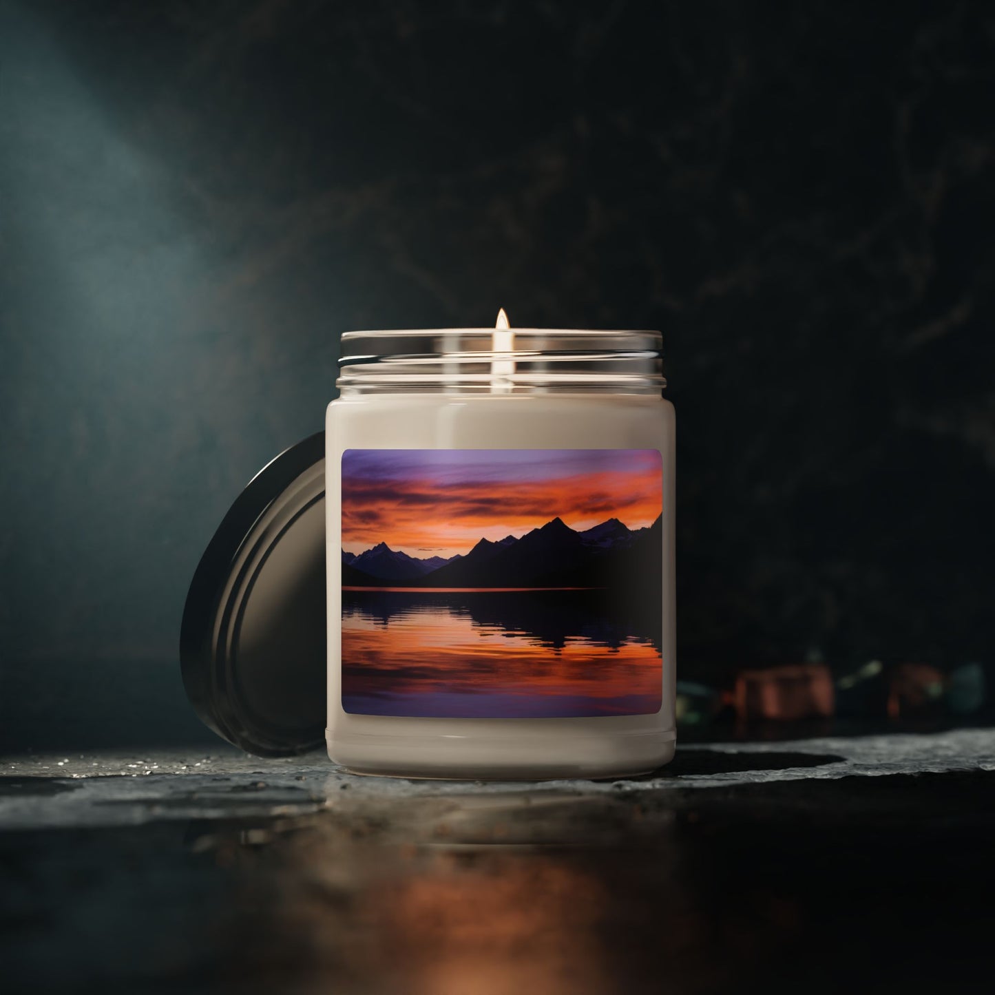 Mountain Lake Sunset- Scented Soy Candle, 9oz