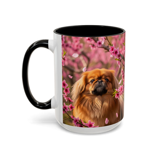 Taza con detalles de pequinés: el regalo perfecto para los amantes de los perros.