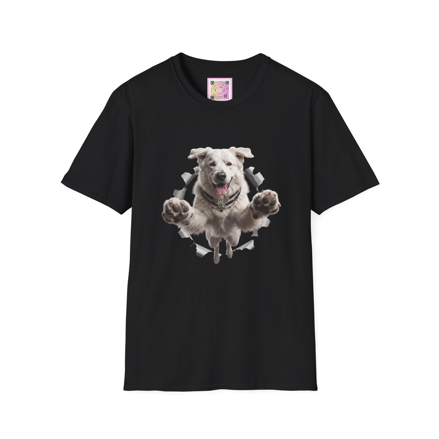White Swiss Mountain Dog Tee Shirt