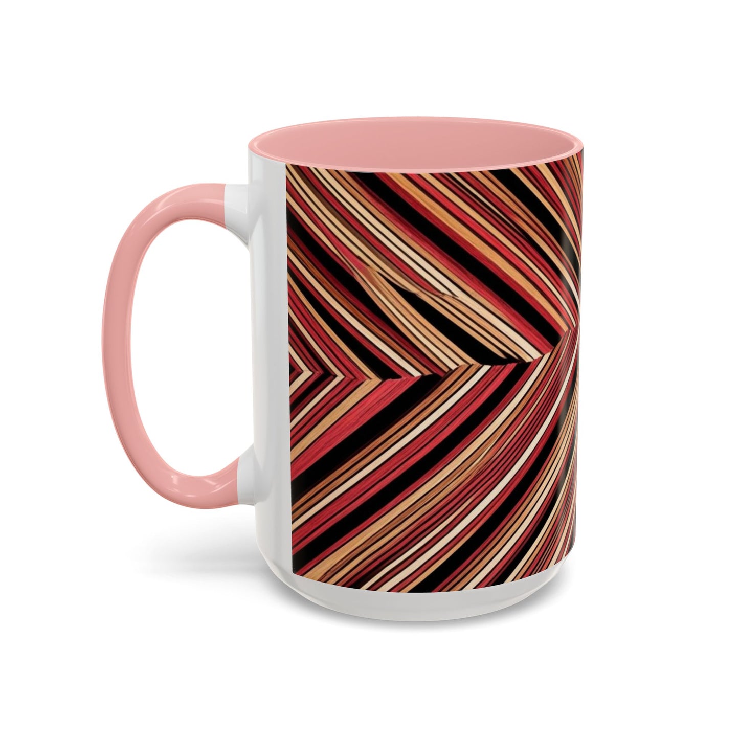 Optical Illusion Accent Mug – Ceramic Coffee Cup