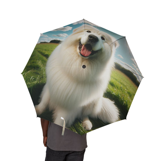Maremma Sheepdog Semi-Automatic Foldable Umbrella