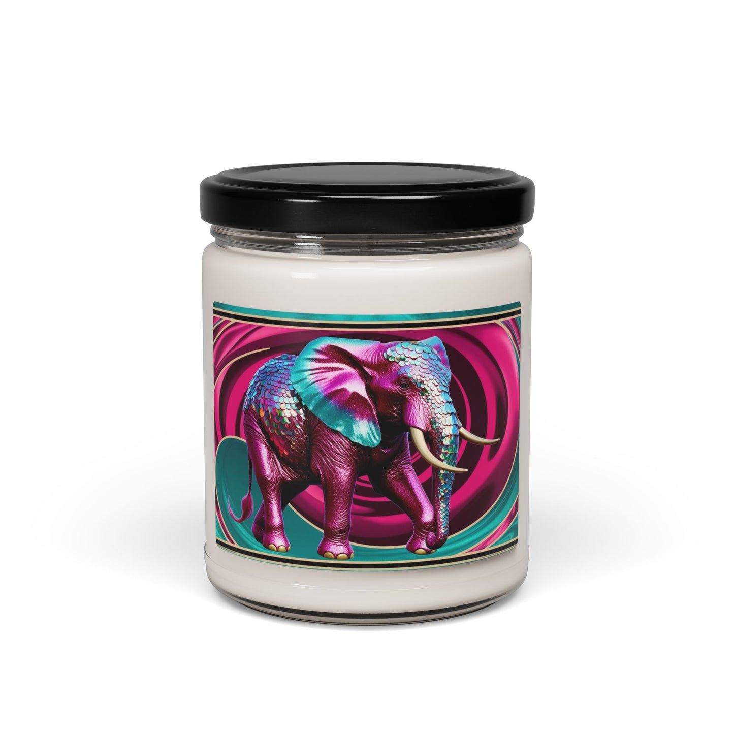 Psychedelic Elephant- Scented Soy Candle, 9oz