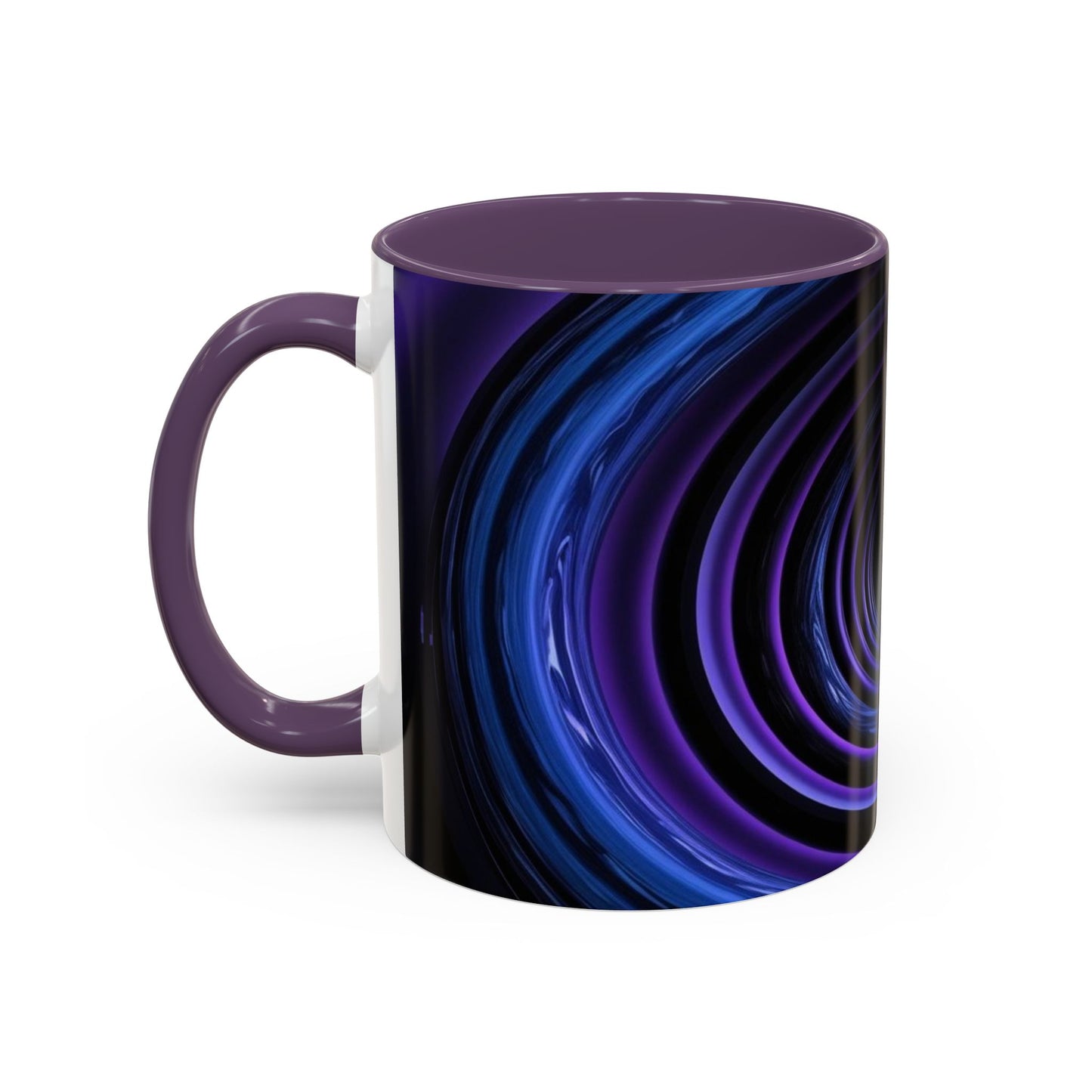 Optical Illusion Accent Mug – Ceramic Coffee Cup