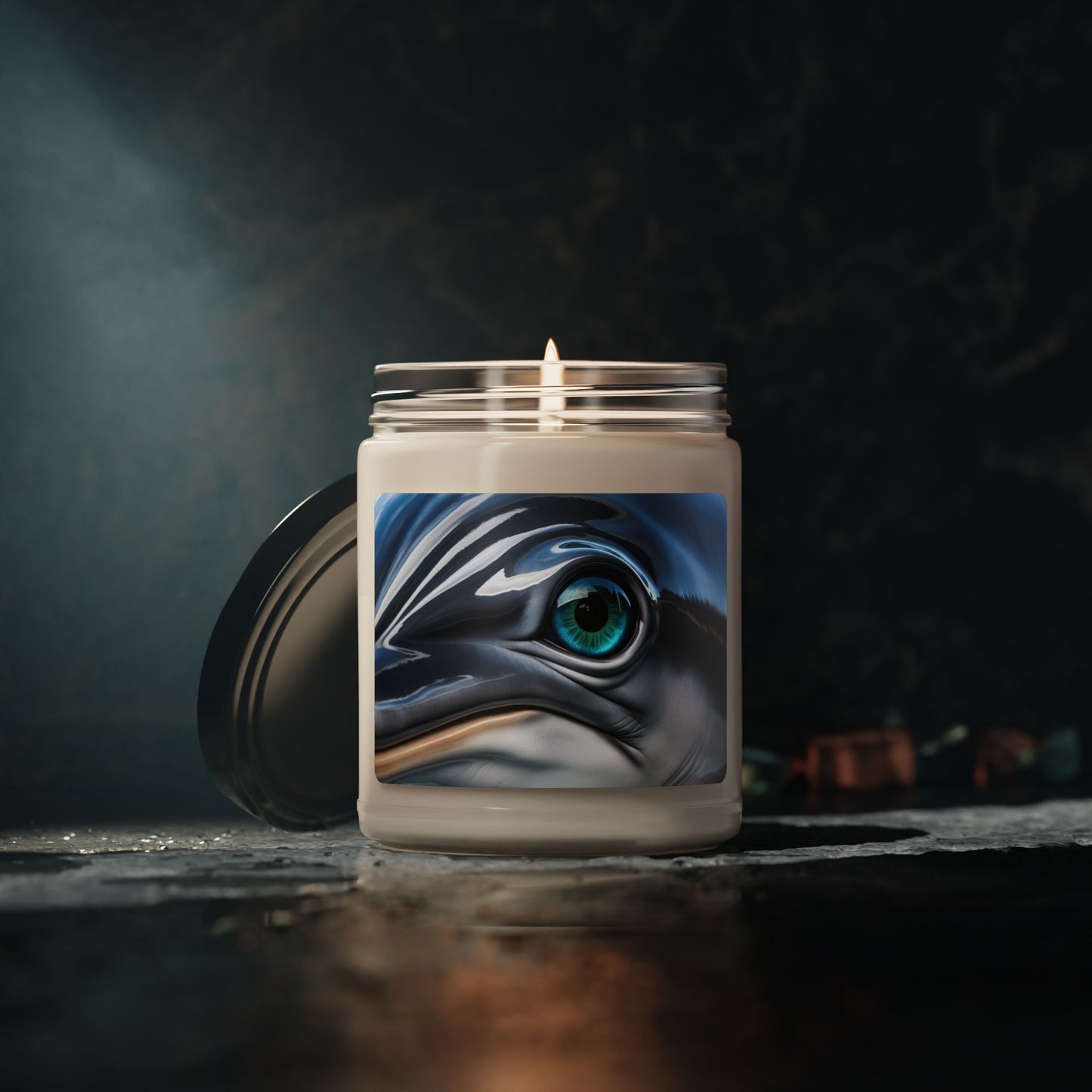 Close Up of a Dolphin's Eye- Scented Soy Candle, 9oz