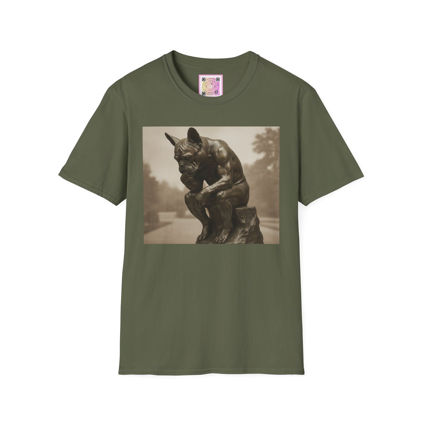 Canine Canvas Collection: Rodin Homage Tee Shirt