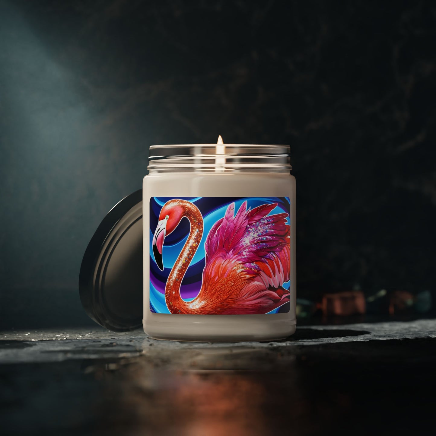 Psychedelic Flamingo- Scented Soy Candle, 9oz