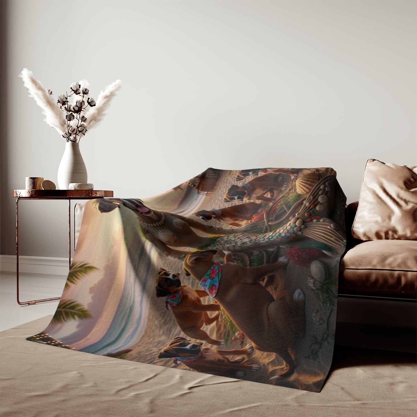 Mermaid Dog Beach Blanket