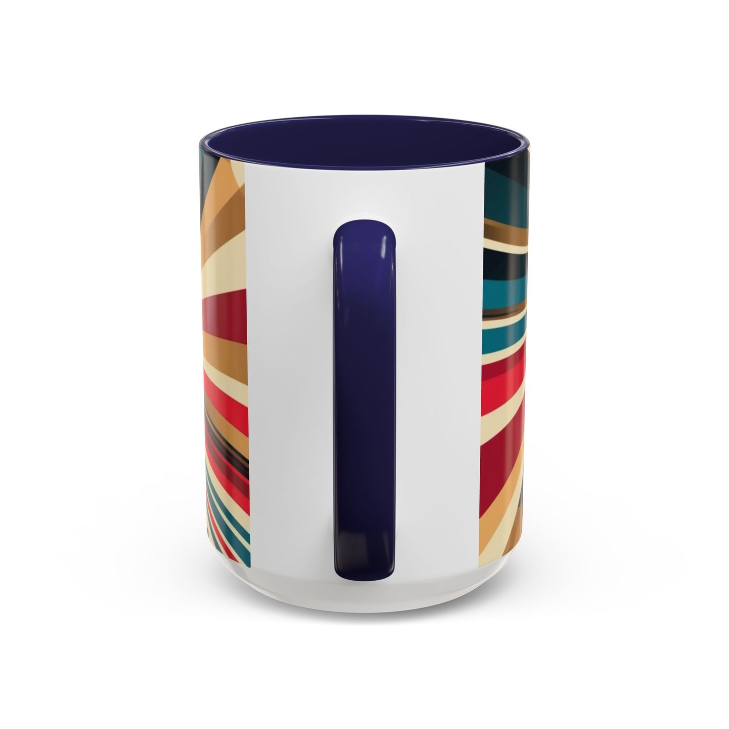 Optical Illusion Accent Mug – Ceramic Coffee Cup