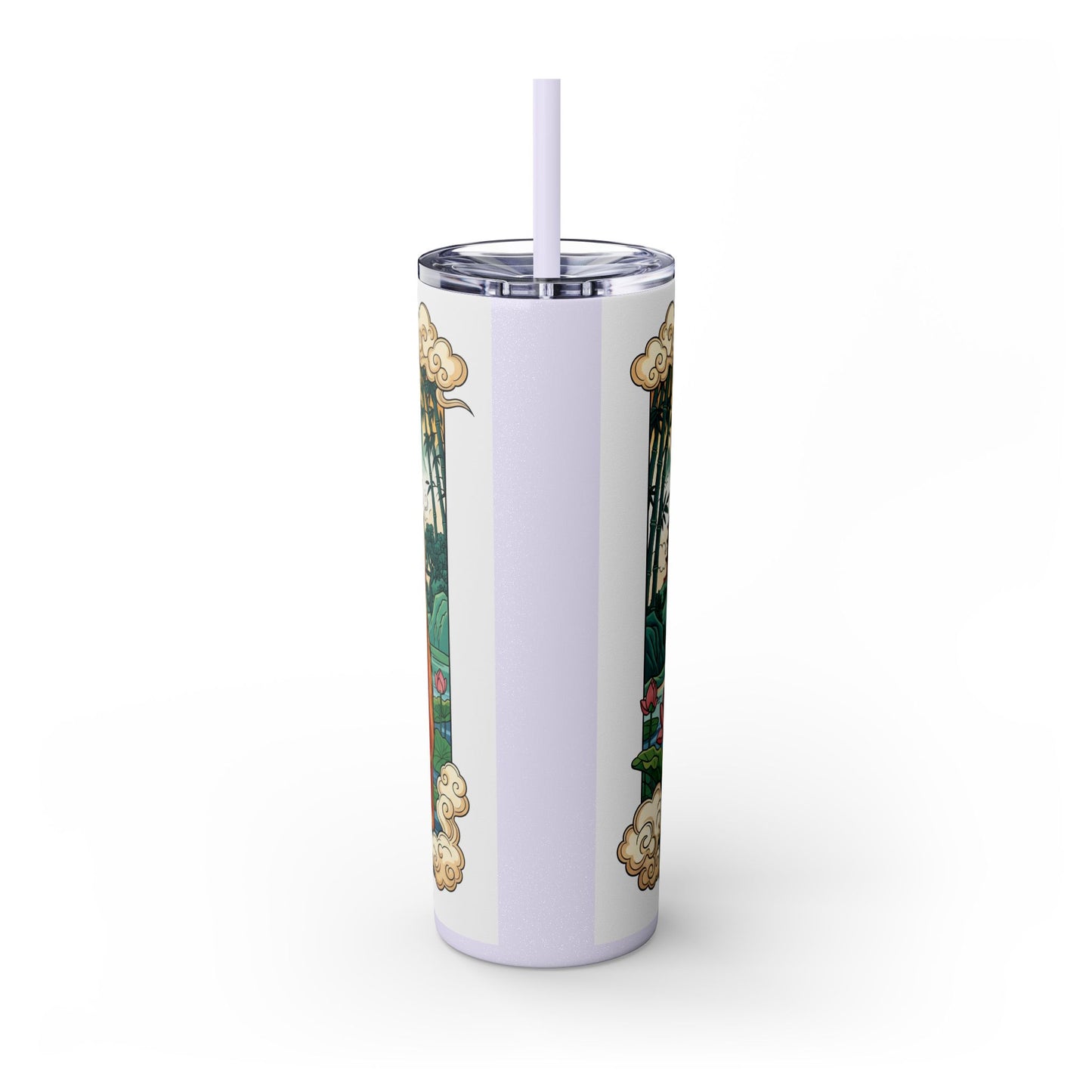 Skinny Tumbler with Straw – 20 oz Stainless Steel Cup