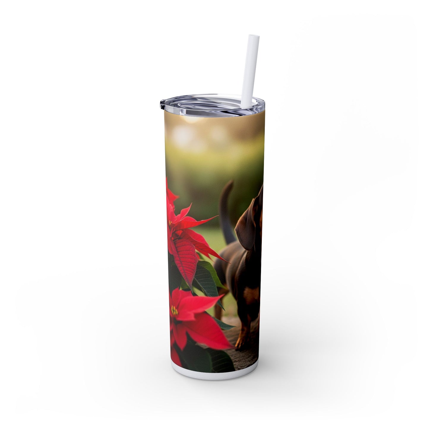 Skinny Tumbler with Straw – 20 oz Stainless Steel Cup