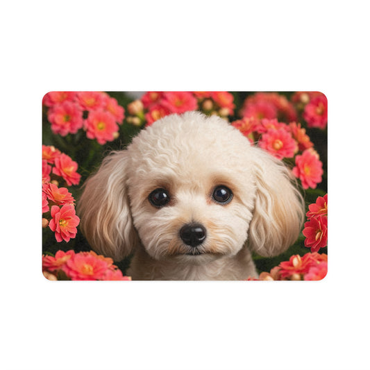 Pet Food Mat (12x18) - Miniature Poodle