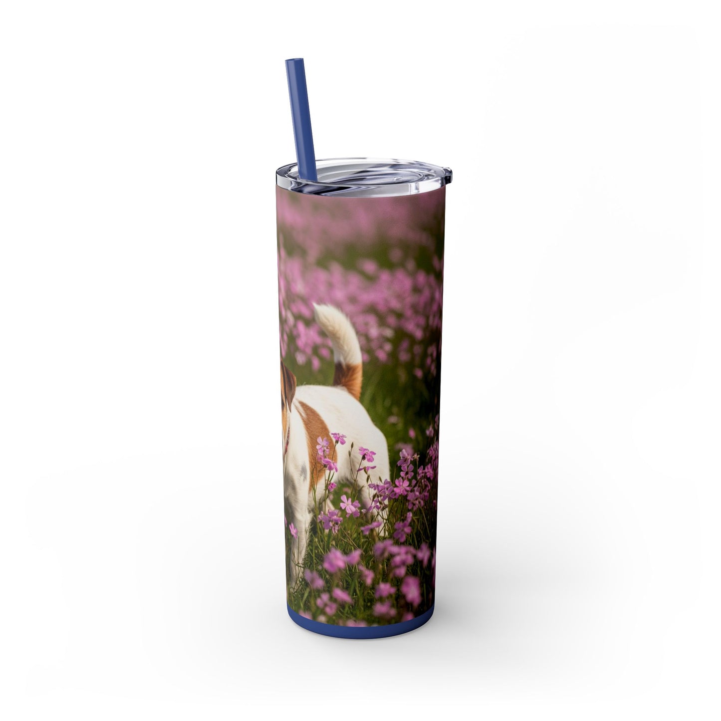 Parson Russell Terrier Skinny Tumbler with Straw, 20oz