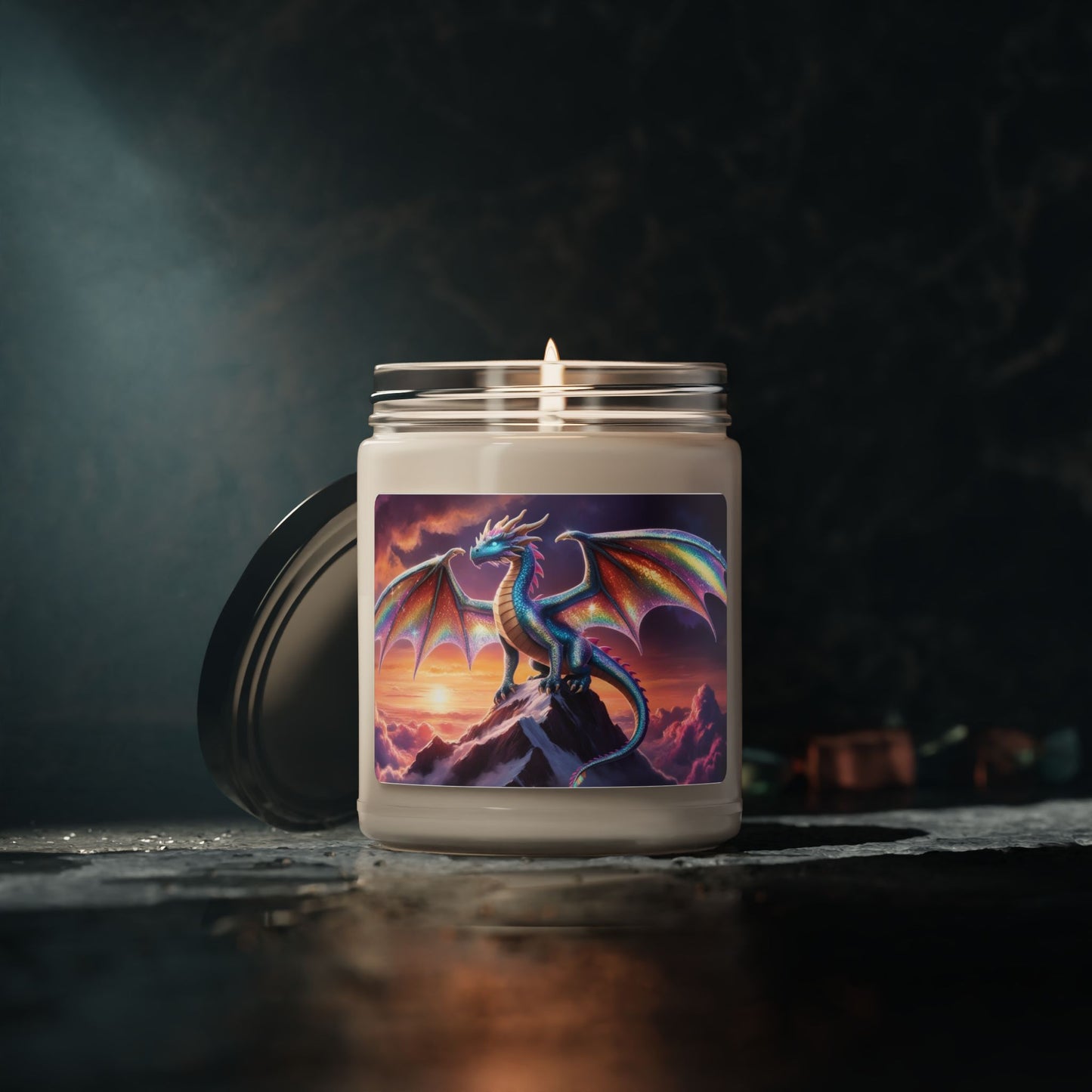 Rainbow Dragon- Scented Soy Candle, 9oz