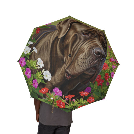 Neapolitan Mastiff Semi-Automatic Foldable Umbrella