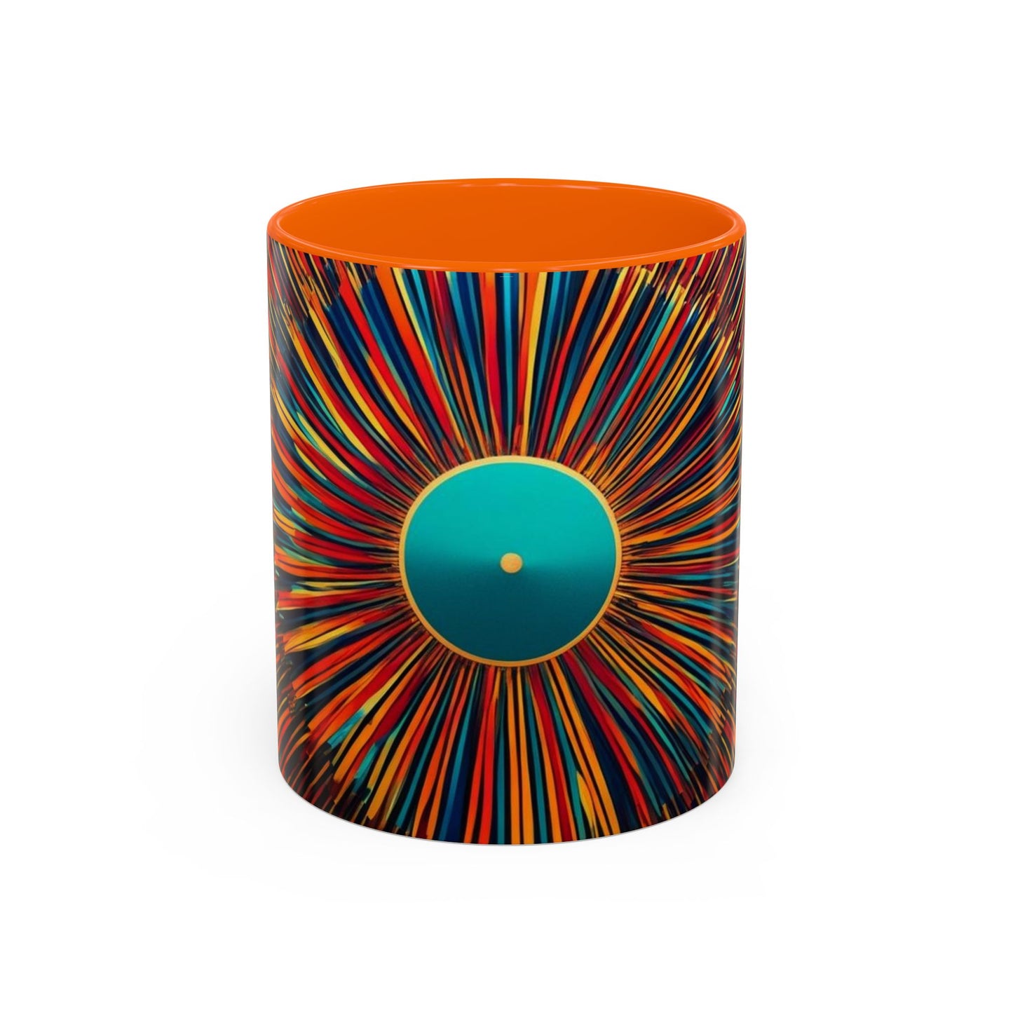 Optical Illusion Accent Mug – Ceramic Coffee Cup