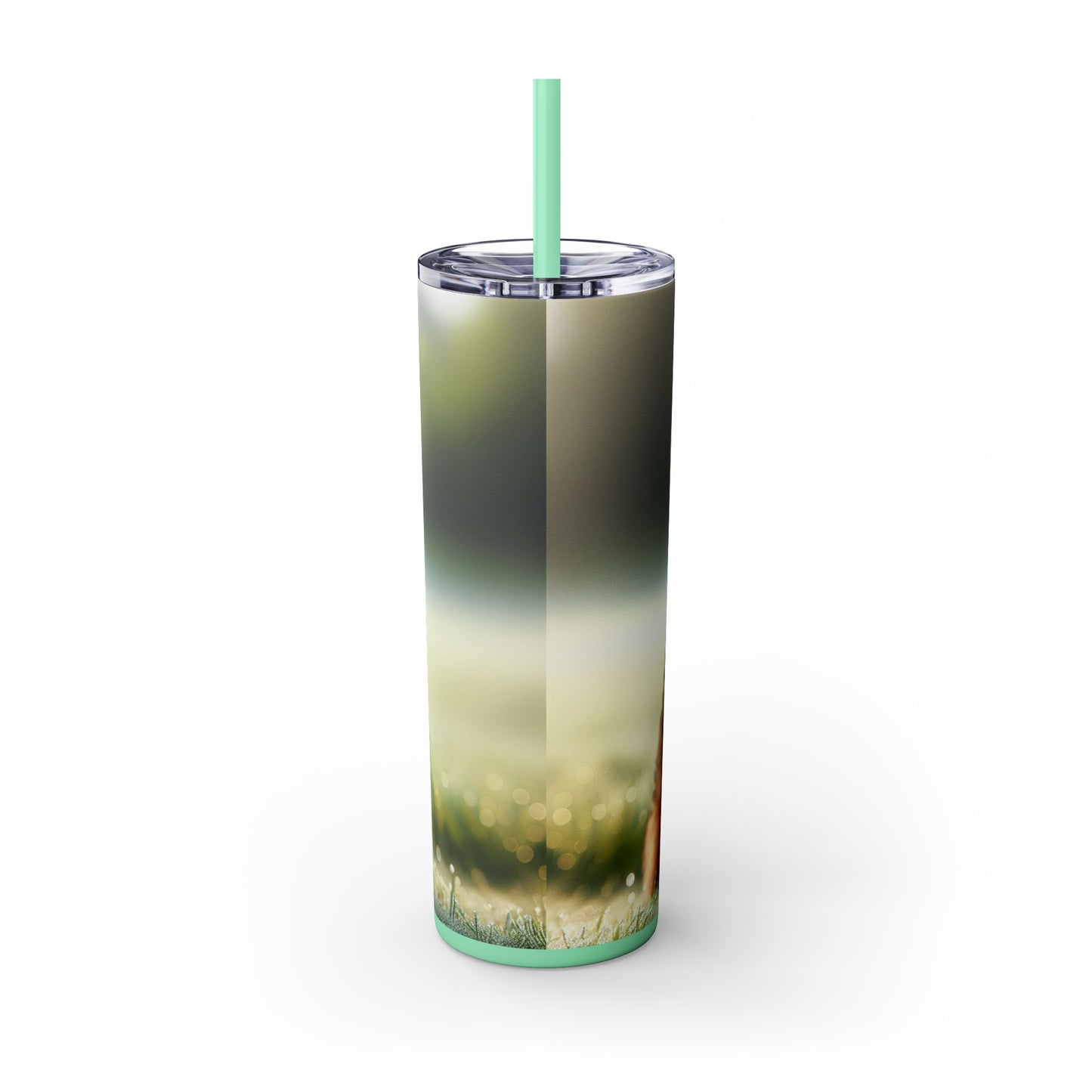 Welsh Terrier Skinny Tumbler with Straw, 20oz