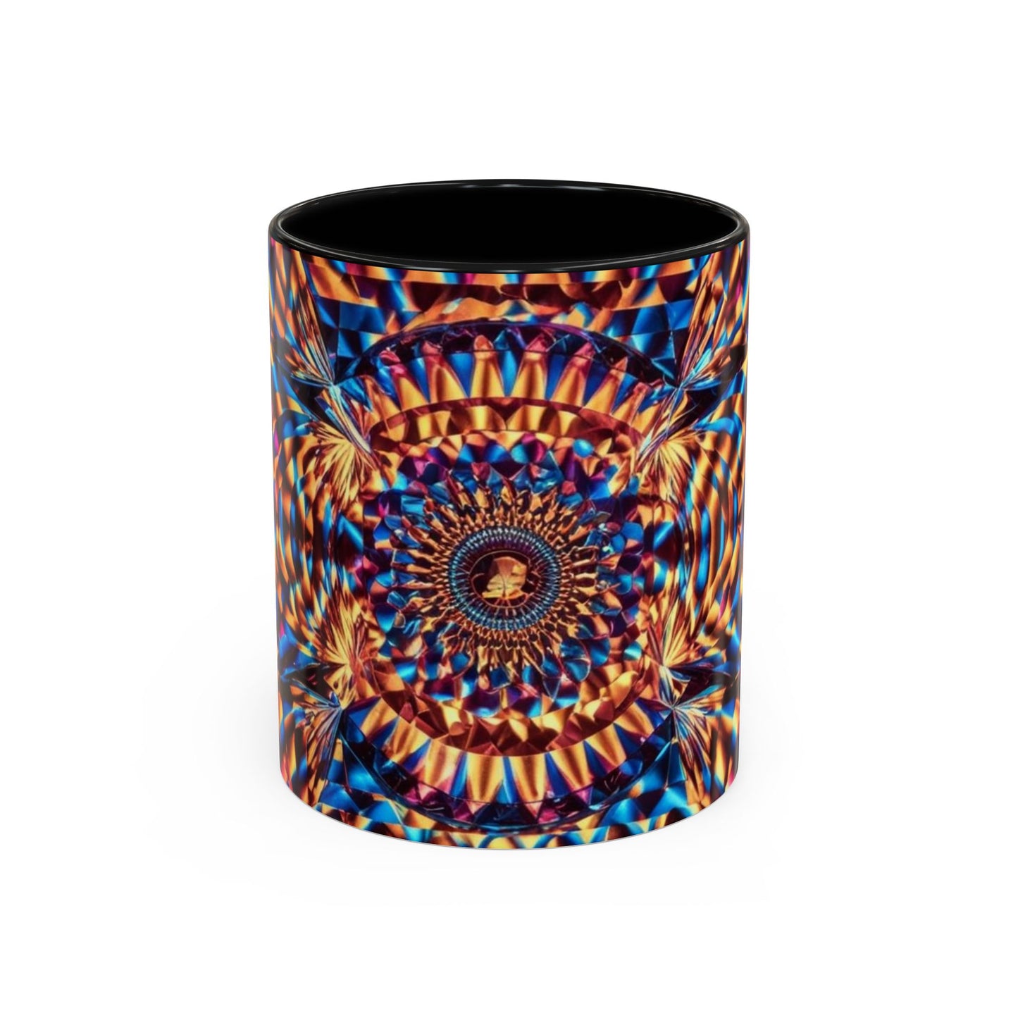 Optical Illusion Accent Mug – Ceramic Coffee Cup