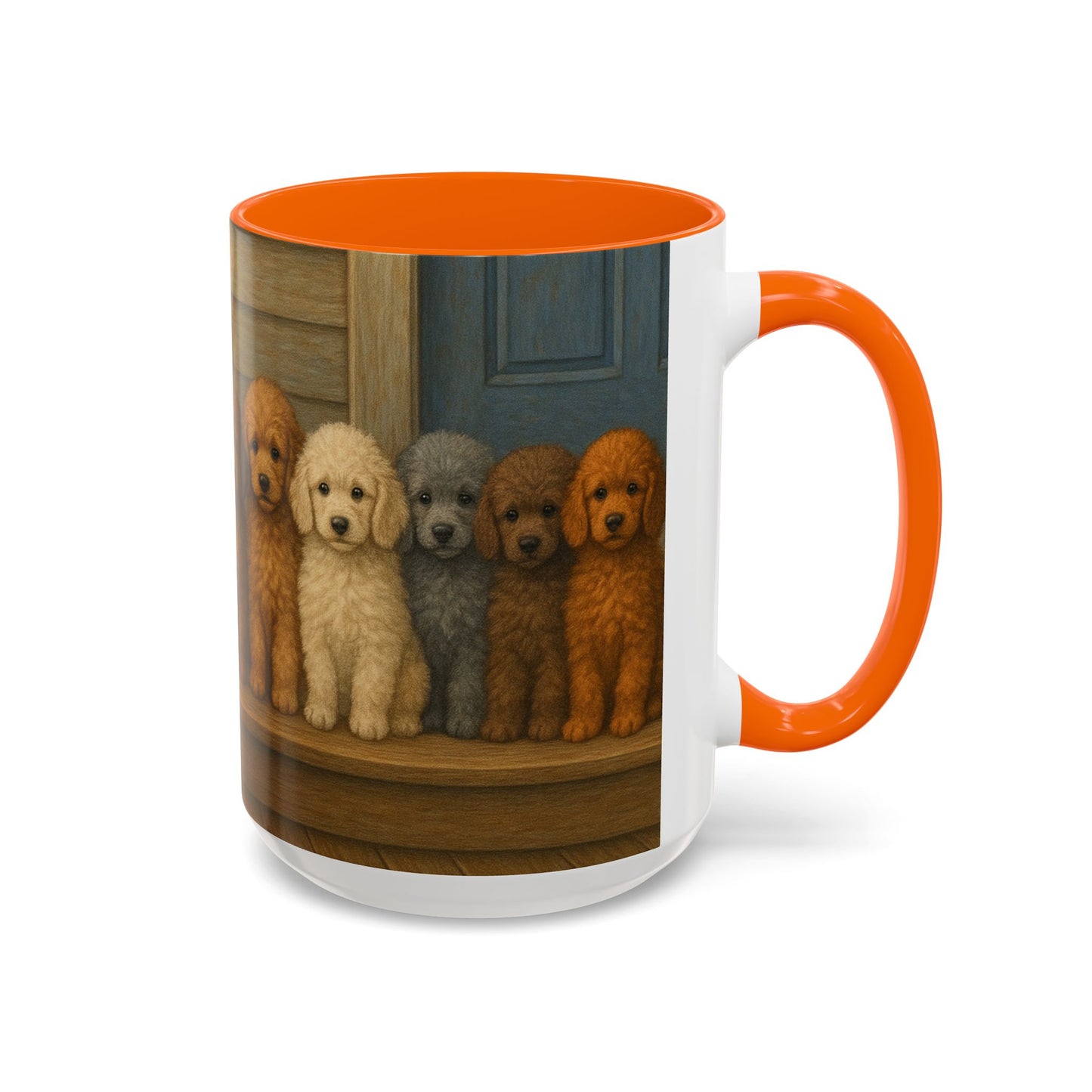 Mug à café décoratif avec motif chiots caniches - Cadeau idéal pour les amoureux des chiens