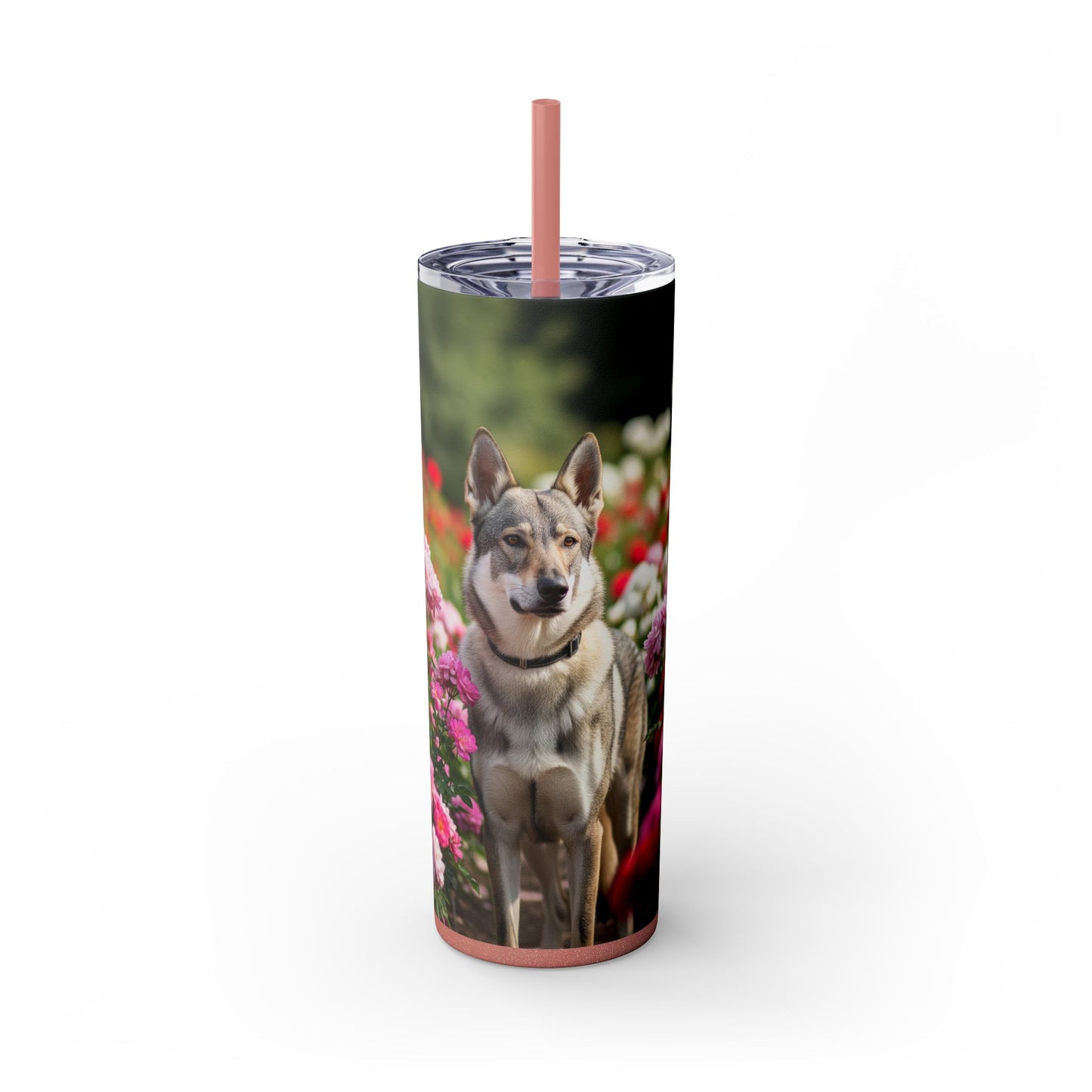 Skinny Tumbler with Straw – 20 oz Stainless Steel Cup