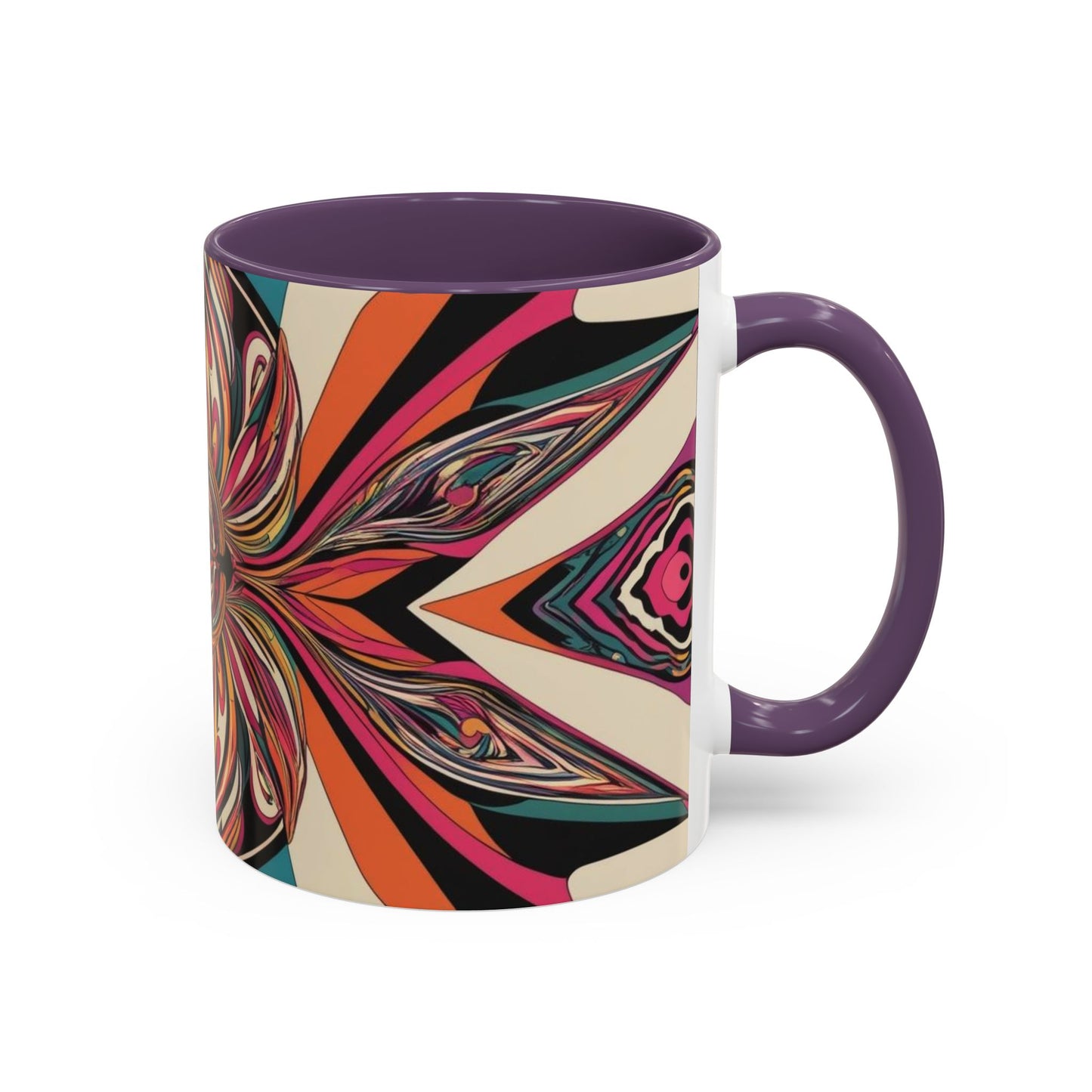 Optical Illusion Accent Mug – Ceramic Coffee Cup