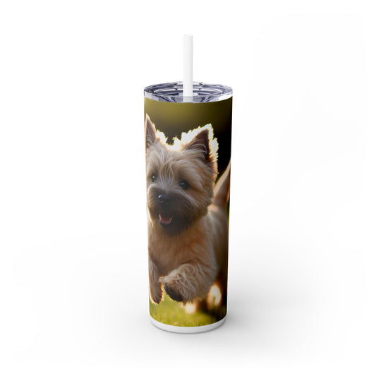 Cairn Terrier Tumbler with Straw, 20oz