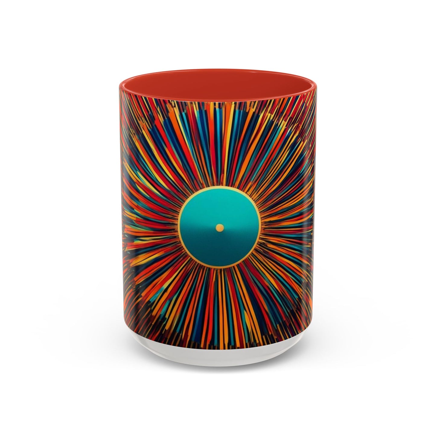 Optical Illusion Accent Mug – Ceramic Coffee Cup