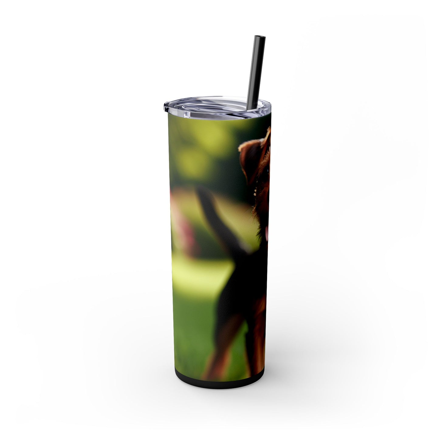 Deutscher Jagdterrier Vaso con pajita, 20 oz